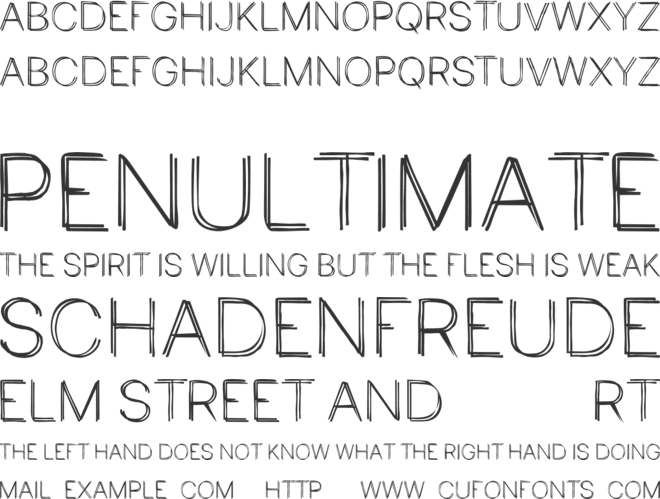 Capital Badoudis font preview