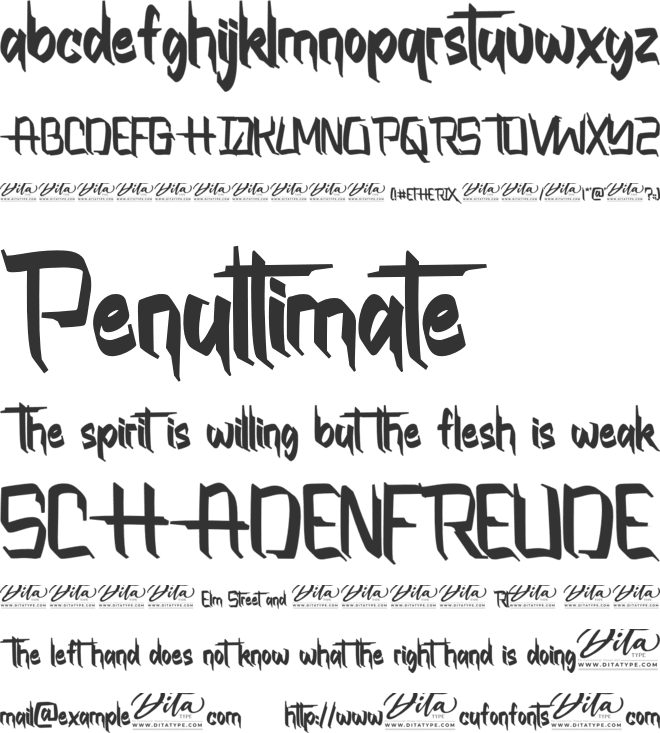 Etherix Personal Use font preview