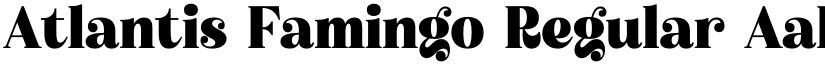Atlantis Famingo Regular font