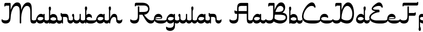 Mabrukah Regular font
