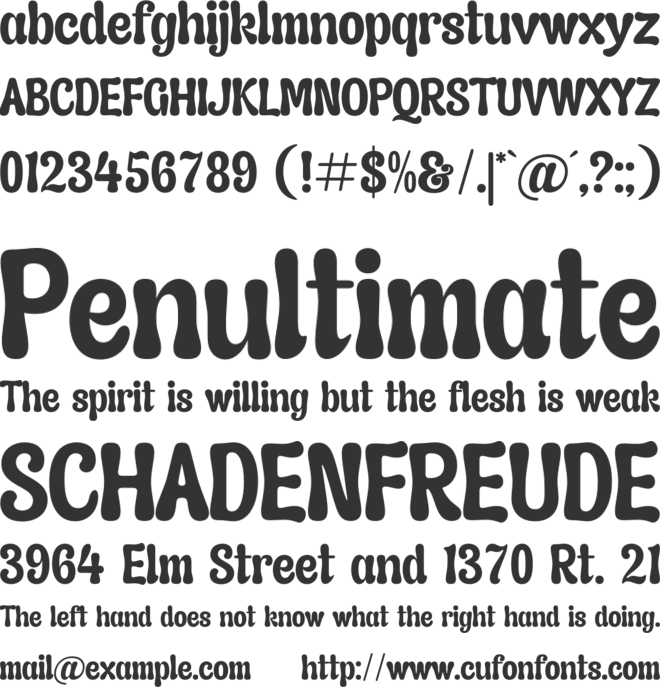 Asterah Quirkyn font preview