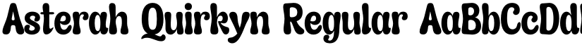 Asterah Quirkyn Regular font