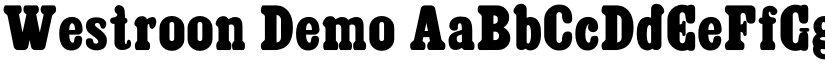 Westroon Demo font