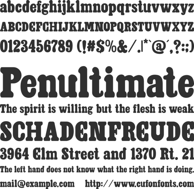 Westroon font preview