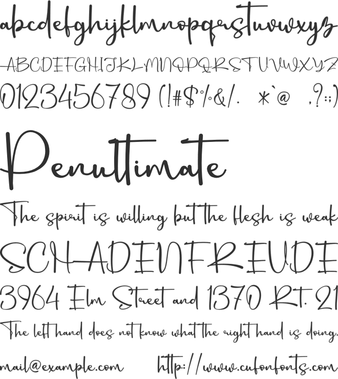 Raffinha - Personal Use font preview