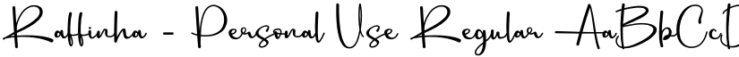 Raffinha - Personal Use Regular font