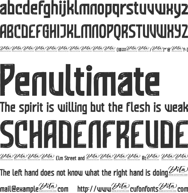Strong Matrix Display Personal Use font preview