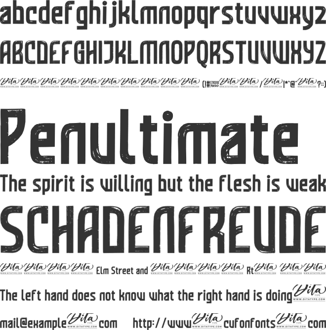 Strong Matrix Display Personal Use font preview