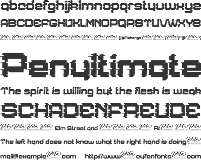 Rehangs Personal Use font preview