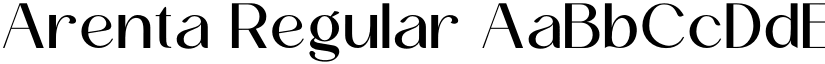 Arenta Regular font
