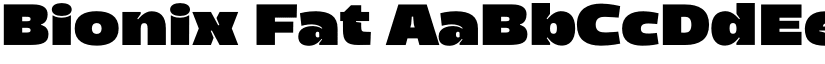 Bionix Fat font