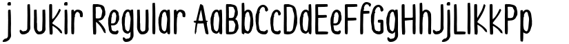 j Jukir Regular font