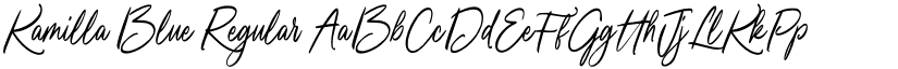 Kamilla Blue Regular font