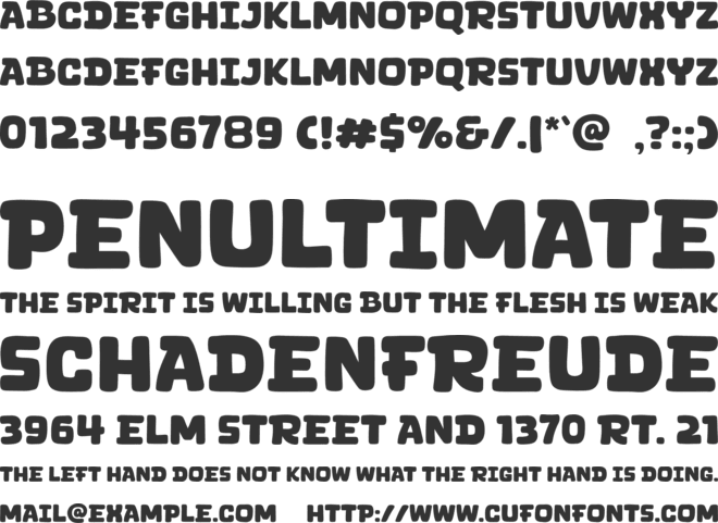 Brocats font preview