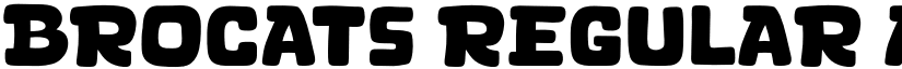 Brocats Regular font