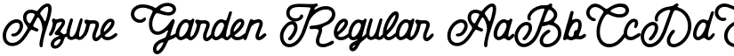 Azure Garden Regular font