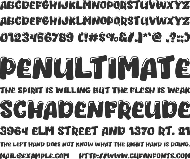 Whocats font preview