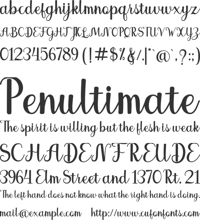 Auristela font preview