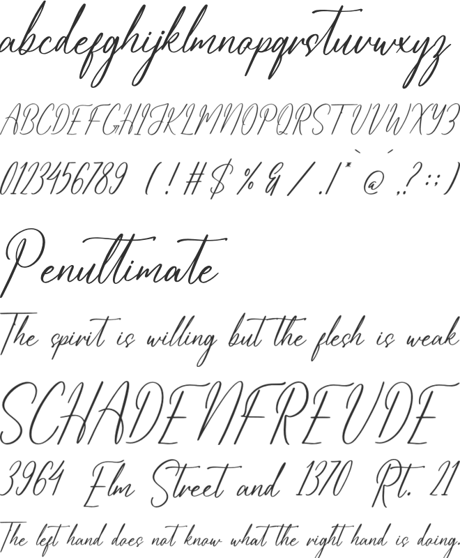 Amethykan font preview