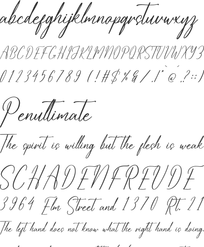 Amethykan font preview