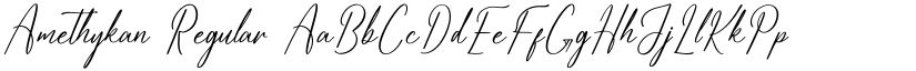 Amethykan Regular font
