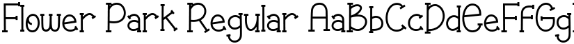 Flower Park Regular font