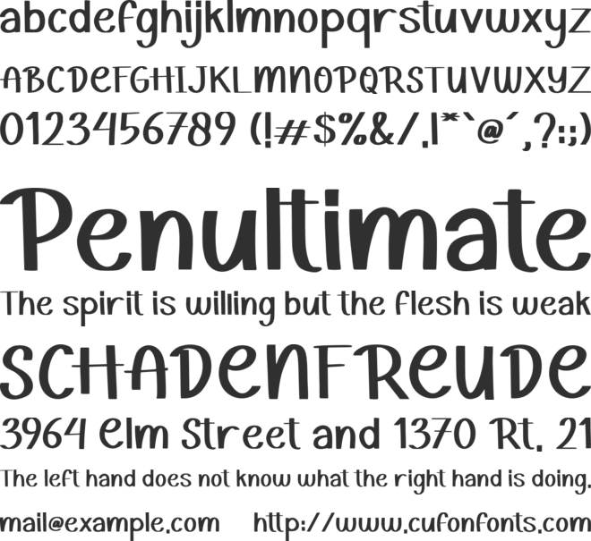 Easter Moment font preview