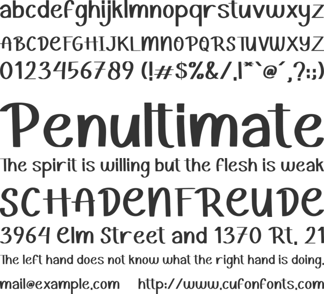 Easter Moment font preview