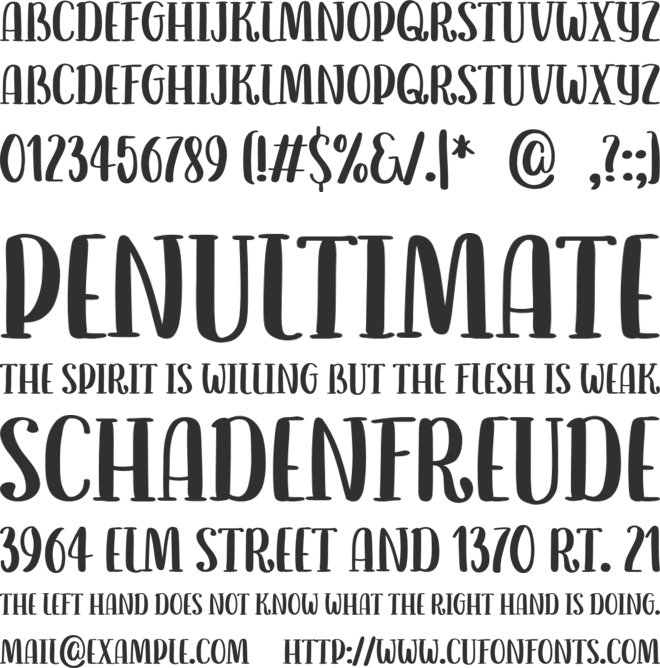 LuckyCider font preview