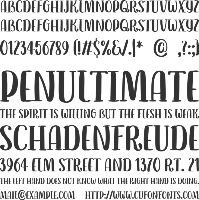 LuckyCider font preview