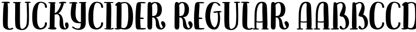 LuckyCider font download