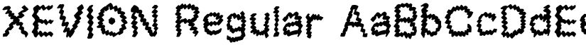 XEVION Regular font