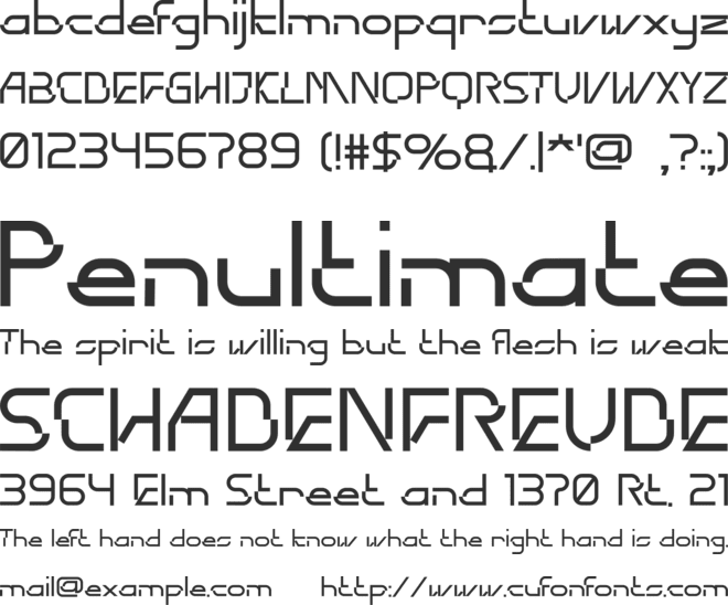 SYSTEMIA font preview