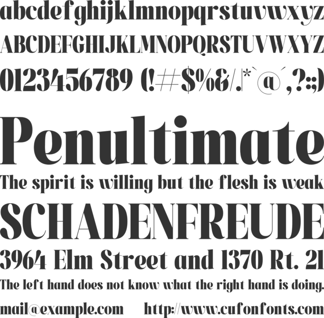 Magilne font preview