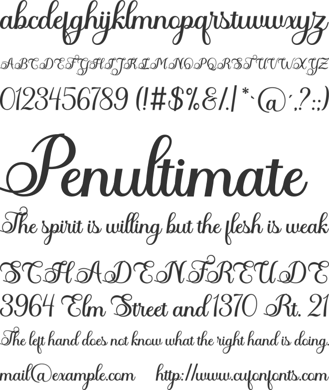 Gabryel font preview