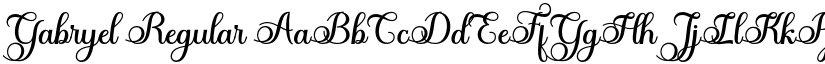 Gabryel Regular font