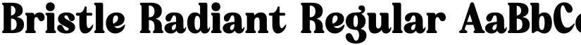 Bristle Radiant Regular font