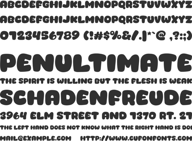 Catcut font preview