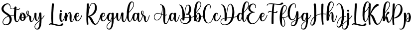 Story Line Regular font