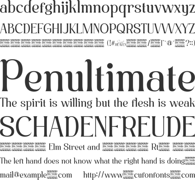 Sunset Heaven Personal Use Only font preview