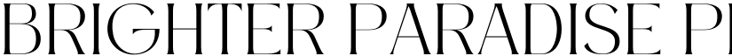 Brighter Paradise Personal Use Serif font