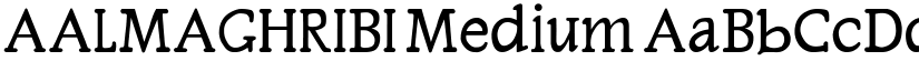 AALMAGHRIBI Medium font
