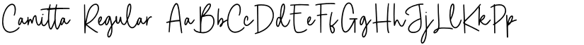 Camitta Regular font