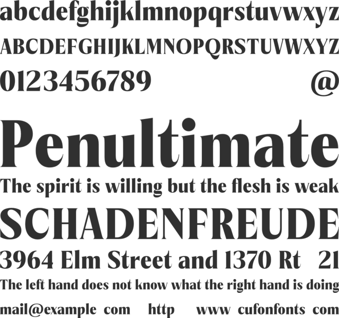 Merodic-Trial font preview