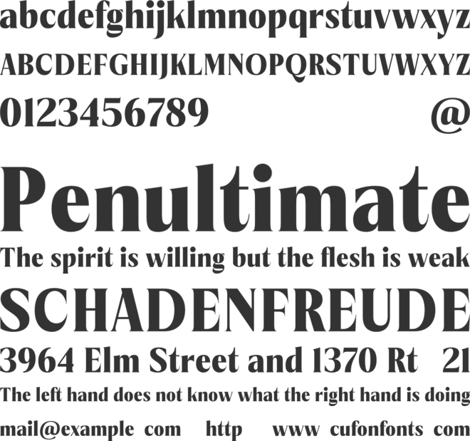 Merodic-Trial font preview