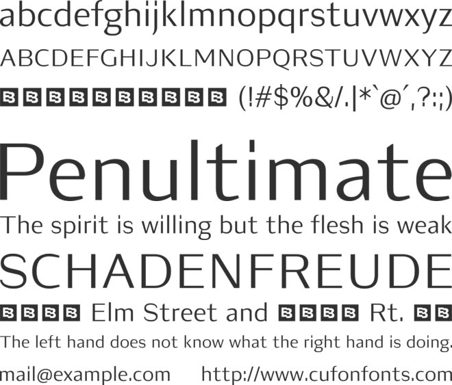 Luvian Trial font preview