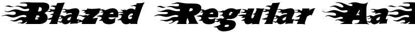 Blazed Regular font