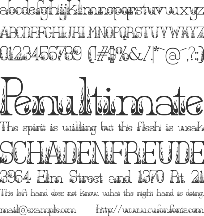 Hot Secretary font preview