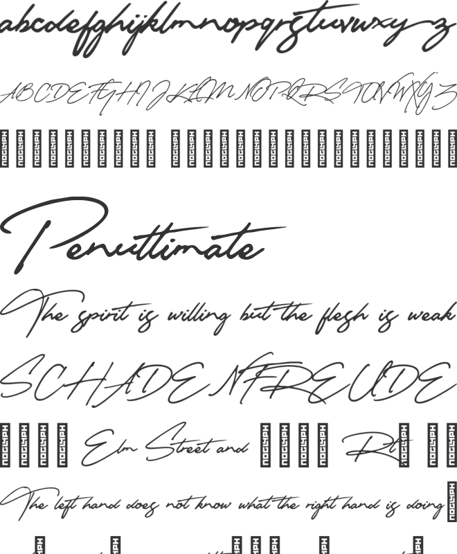 Matsury font preview