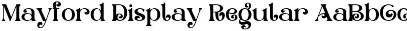Mayford Display Regular font